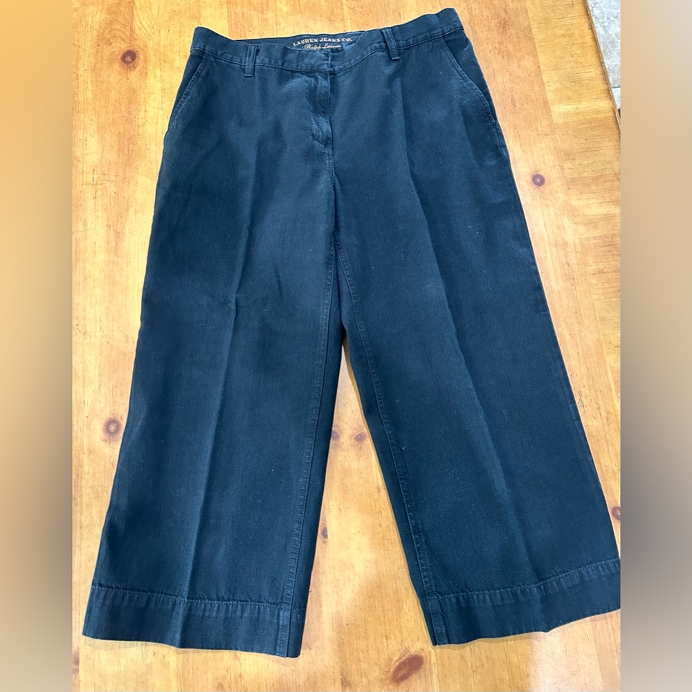 Vintage Ralph Lauren Cropped Black Jeans